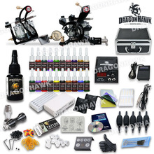 Professional Tattoo Kit 21 color Ink Power Supply 2 Machine Guns 2024 - buy cheap