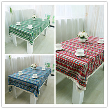 Free Shipping National Wind Tablecloths Cotton Linen Nice Quality For Hotel/Party/Hotel/Dinner Kitchen Decoration Table Cover 2024 - buy cheap