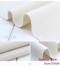 6# white 1 meter double brushed middle thick cloth fabric for DIY colthes dress overcoat material 2024 - buy cheap