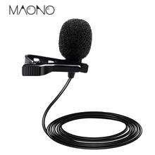 MAONO Lavalier mini professional condenser Microphone Handsfree Clip On Recording Lapel Mic for DSLR Voice Amplifier Smart phone 2024 - buy cheap