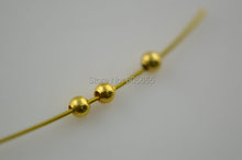 2mm Gold Color Round Copper Crimp Beads Jewelry Findings Spacer 2024 - buy cheap