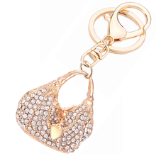 Creative Fashion Rhinestone Bolsos Keychain Handbag Keyring Car Key Ring Holder Charm Alloy Keyfobs Women Bag Jewelry Gift R143 2024 - buy cheap