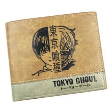 Tokyo Ghoul Anime Men's Short Wallet Kaneki Ken Cartoon Money Bag Credit Card Holder Purse for Gift 2024 - buy cheap