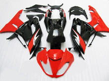 ZX6R vermelho gloss kit Carenagem preta para KAWASAKI Ninja 636 2009 2010 ZX 6R 09 10 ZX-6R Fairings molde de Injeção set + presentes 2024 - compre barato