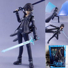 Фигурка Аниме Figma, фигурка меча, онлайн, S.A.O, Kirito, Kazuto, Figma 174, 178, 241, 248, ПВХ экшн-фигурка, Коллекционная модель, игрушка, подарок для куклы 2024 - купить недорого