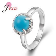 Simple Brand Round Ball Shape Opal Rings 925 Sterling Silver Best Mother's Day Gift Women Anniversary Finger Jewelry 2024 - buy cheap