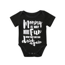Newborn Baby Boy Girl Clothes Summer Short Sleeve Letter  Romper Jumpsuit Outfit Sunsuit 2024 - buy cheap