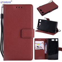Para Sony Xperia XZ1 Compact Fashion Flip Wallet Case G8441 G8442 bolsa de teléfono con ranura para tarjeta XperiaXZ1 Compact XZ1C cubierta de parachoques de cuero 2024 - compra barato