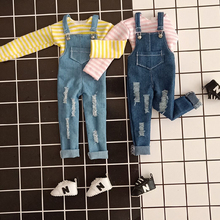 Conjunto de 2 unids/set de ropa de muñeca Blyth, camisetas, pantalones con pechera, pantalones para Azone Locca Blyth, 30cm, 1/6, accesorios para muñecas 2024 - compra barato