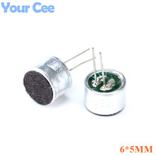 100 pcs With Pins  6*5mm Capacitive Electret Microphone Pick-Up Sensitivity 52D Microphone Condenser 2024 - buy cheap