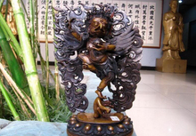fast shipping USPS to USA S2696 10 Tibet Buddhism Temole 100% Pure Bronze Copper Garuda Bird God Buddha Statue 2024 - buy cheap