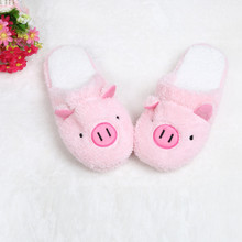Зимние теплые тапочки Xiniu, домашняя обувь, хлопковые тапочки, домашний пол в виде милой свиньи, мягкие полосатые тапочки, женская обувь, женские Тапочки 2024 - купить недорого