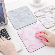 Mousepad pu4 de mármore para meninos e meninas, almofada de mouse antiderrapante, organizador de mesa para jogos e escola, material de escritório, 1 peça 2024 - compre barato