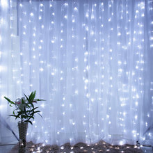 3x3 m Modos de LED Luzes Da Corda Do Casamento Do Natal Cortina 8 IP44 300 LEDs Diode Guirlandas Luzes Interior decoração Do Jardim ao ar livre 2024 - compre barato