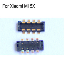 Conector fpc interno, 5 peças, clipe de suporte de bateria de contato para xiaomi mi 5x 5x logic on placa-mãe placa principal para xiaomi mi 5 x 2024 - compre barato