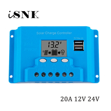 20A 12V 24V LCD display solar charger controller TX1220 100W 200W Solar Panel panels charge regulators with timer 2024 - buy cheap