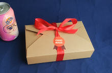 100 шт. 19,5*12,5*4 см Упаковка для пищевых продуктов коричневая крафт-бумажная коробка для конфет \ торта \ десерта \ вечеринки \ рождественские упаковочные коробки 2024 - купить недорого