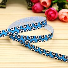 3/8'' Free shipping football printed grosgrain ribbon headwear hair bow diy party decoration wholesale OEM 9mm B1363 2024 - buy cheap