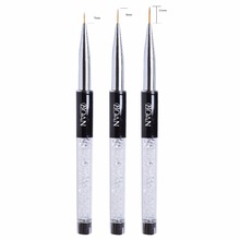 BQAN Nail Art Brush Pen 7/9/11mm Nail Brush Carving Powder UV Gel  Salon Liner Nail Brushes with Cap 2024 - buy cheap