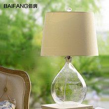 Lámpara de mesa de sombra de lámpara de tela de vidrio estilo Pastor de campo de estilo nórdico americano 3032 2024 - compra barato