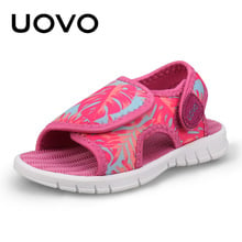 UOVO Summer Children's shoes  new kids shoes Lovely Print shoes Fashion girl sandals Magic baby shoes for kid Size 23-31 2024 - buy cheap