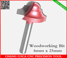 6 mm * 25 mm, Cnc fresa de metal duro, Aço de tungstênio de madeira router bit, Madeira, Lace faca 2024 - compre barato