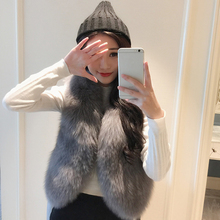 Women Faux Fox Fur Vest Jacket Winter Thick Warm Sleeveless Waistcoat Fashion Short Fur Coat Gilet Vests Ladies Outwear New Z1 2024 - buy cheap