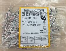 Free Shipping 100PCS/lot NEW SF188E SEFUSE Cutoffs Thermal Fuse 192C  192 Degree 10A 250V Metal fuse SF188E 2024 - buy cheap