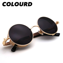 Punk Round Sunglasses Men Gold Metal Frame Steampunk Women Sun Glasses 2021 Trending Product Vintage Goggles 2024 - buy cheap