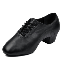 Men's Latin dance shoes male balck PU soft bottom 3.5cm heel Ballroom Tango dancing shoes size 38-45 2024 - buy cheap