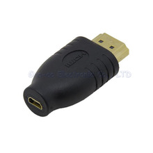 Miniadaptador HDMI chapado en oro, accesorio macho A micro HDMI D hembra, conector HDMI para cámara de teléfono, 10 unidades/lote 2024 - compra barato