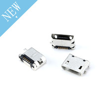 Micro usb soquete mk5p miniusb fêmea, conector de 5 pinos smd dip, com 100 peças 2024 - compre barato