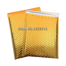 Envelopes tipo bolha para transporte, saquinho de alumínio dourado, 230x290mm 2024 - compre barato