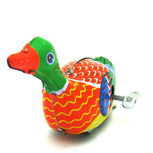 Vintage Clockwork Wind Up Duck toys Photography Children Kids Adult Duck Tin Toys Classic Toy Christmas Gift 2024 - buy cheap