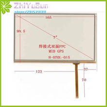 ZhiYuSun H-070L-015 7Inch 165mm*100mm  4Wire Resistive TouchScreen Panel Digitizer  165*100 this is compatible 2024 - buy cheap