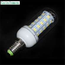 5PCS/LOT High Power E14 5730 SMD 36LED 12W 220V 230V 240V Corn Bulb Light Spotlight LED Lighting Warm/Cool White with Cover 2024 - buy cheap