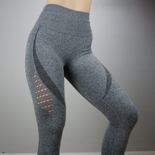Pantalones de Yoga con Control de barriga para mujer, mallas deportivas de cintura alta, superelásticas, para correr, 2019 2024 - compra barato