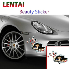 LENTAI For Toyota corolla 2008 yaris chr Renault megane 2 3 duster captur clio 4 Infiniti Chery 1PC Car 3D Stickers Eyes Styling 2024 - buy cheap