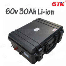 60v 30Ah lithium li ion battery 30A discharge battery pack 1500W with BMS for electric vehicle ebike 2000w e-scooter+3A charger 2024 - buy cheap