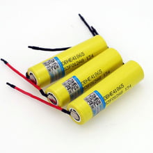 Varore bateria li-lon original he4 2500mah, baterias recarregáveis 18650 v, descarga de 20a + cabo de gel de sílica diy 2024 - compre barato