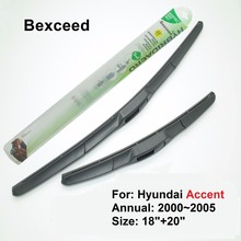 Alta qualidade bexceda de lâmina de limpador híbrida de para-brisa de carro 20 "+ 18" para hyundai accent 2000 ~ 2005 2024 - compre barato