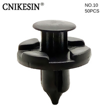 CNIKESIN #10 50PCS 8mm Car Plastic Fastener Clip Auto Bumper Fender Push type fixed Clips for Nissan Livina TIIDA Sylphy Special 2024 - buy cheap