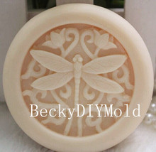 wholesale!!!1pcs Dragonfly & Flowers (zx09) Silicone Handmade Soap Mold Crafts DIY Mould 2024 - buy cheap