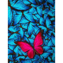Completo quadrado/redondo broca bordado de diamante brilhante vermelho borboleta 5d diy pintura de diamante ponto de cruz decoração de mosaico de strass 2024 - compre barato