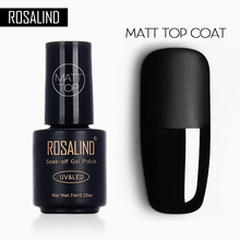 ROSALIND 7ML Matte Top Coat Gel Polish For Nail Salon Design Matt Gel Lacquer Long Lasting Nail Art Gel of Nails Manicure 2024 - buy cheap