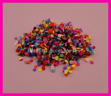 2000PCS 6mm colorful round felt pads appliques for DIY Hairbands accessories,6mm round felt patches,mini non-woven circles 2024 - buy cheap