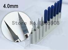 Free Shipping 10PCS 4mm 25 Degree 0.1MM End mill Carbide PCB CNC Engraving Bits ,Engrave Wood Acrylic PVC Metal tool 2024 - buy cheap
