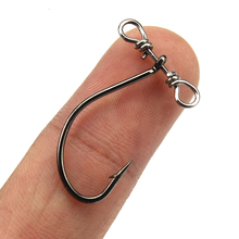 20pcs High Carbon Steel Fishing Hooks 2.6cm 0.4g Crank Hook Offset Fishhooks for Soft Worm Bait with Balance Anzol Tackle #84 2024 - buy cheap