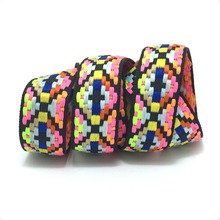 ZERZEEMOOY NEW 7/8'' 23mm 10yard/lots 100% polyester color geometry Woven Jacquard Ribbon dog chain accessories KTZD16040102 2024 - buy cheap