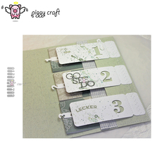 Piggy Craft metal cutting dies cut die mold Number label decoration Scrapbooking Album Embossing Paper Cards Making Crafts Die 2024 - compre barato